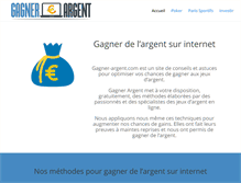 Tablet Screenshot of gagner-argent.com