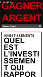 Mobile Screenshot of gagner-argent.org